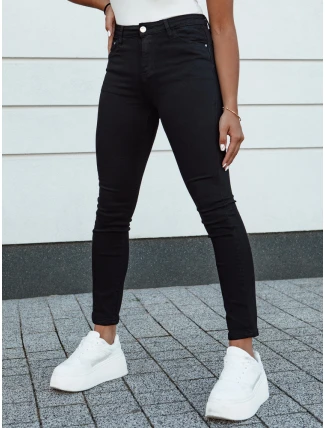 Dámské džínové kalhoty slim fit ACORN black FashionStreet UY2156 Dámské džínové kalhoty slim fit ACORN black FashionStreet UY2156