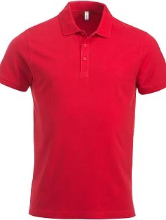 Clique Classic Lincoln S/S Pánské piqué polo z těžké bavlny 67.8244 red