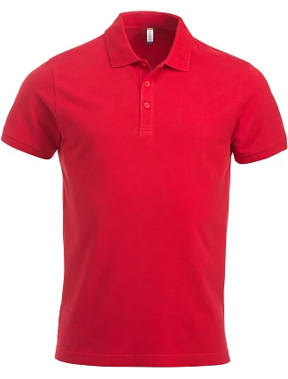 Clique Classic Lincoln S/S Pánské piqué polo z těžké bavlny 67.8244 red