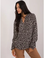 Halenka D73771M11186B černá a béžová Halenka D73771M11186B černá a béžová