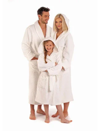 AKCE - Unisex župan se šálovým límcem Athena 2116 0100 Bílá - Vestis AKCE - Unisex župan se šálovým límcem Athena 2116 0100 Bílá - Vestis