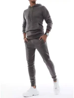 Pánská antracitová tepláková souprava FashionStreet AX0420