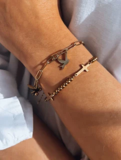 Dámský zlatý náramek PAJARO FashionStreet LY0068