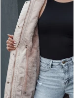 Dámská zimní bunda parka s kapucí SNOWFALL béžová FashionStreet TY4490 Dámská zimní bunda parka s kapucí SNOWFALL béžová FashionStreet TY4490