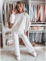 Dámská oversize mikina LUXEEN ecru FashionStreet RY2793