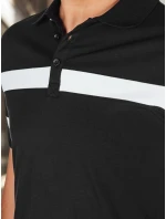 Pánská polokošile s pruhy černá FashionStreet PX0631