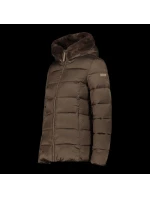 Dámská zimní bunda CMP s kapucí sportovní zateplená hnědá (34K0036F/P981)