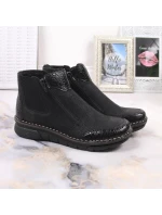 Pohodlné zateplené boty na zip Rieker W RKR555