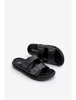 Lehké pánské sandály s přezkami Big Star NN174597 Černé