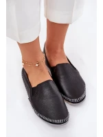 Kožené Baleríny Maciejka T3512-71 Černé
