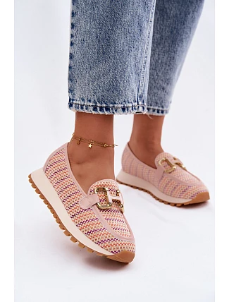 Slip On tenisky se zlatým detailem GOE TT2N4081 růžové