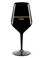 DEFRAGMENTACE MOZKU - černá nerozbitná sklenice na víno 470 ml DEFRAGMENTACE MOZKU - černá nerozbitná sklenice na víno 470 ml
