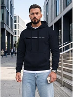 Pánská mikina s kapucí a potiskem „WHATEVER“, tmavě modrá, FashionStreet NX5128BX Pánská mikina s kapucí a potiskem „WHATEVER“, tmavě modrá, FashionStreet NX5128BX