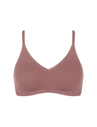 Dámská podprsenka GO Daily Cotton Soft bra - BROWN - hnědá 1141 - SLOGGI