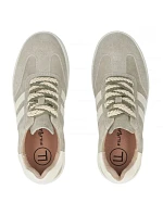 Dámské khaki kožené tenisky na platformě Filippo DP7512 dámské