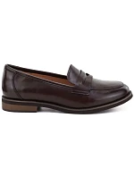 Dámské polobotky typu loafers, hnědé, Potocki JE19380 Dámské polobotky typu loafers, hnědé, Potocki JE19380