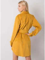 Šaty DHJ SK 10333.12P tmavě žlutá Šaty DHJ SK 10333.12P tmavě žlutá