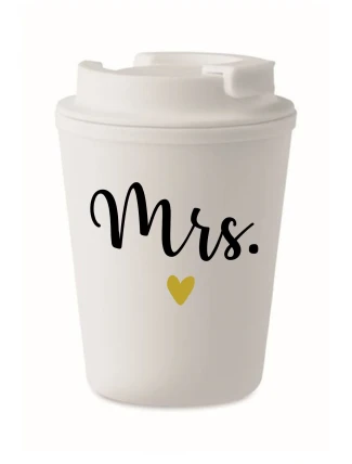 MRS. - bílý termohrnek 300 ml