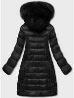 Černá lehká dámská bunda pro přechodné období (b8058-1) Černá lehká dámská bunda pro přechodné období (b8058-1)