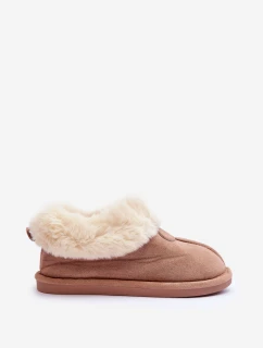 Dámské Papuče s Kožešinou Bežové Lanoze