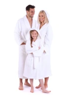 Dámský župan Athena s kapucí 3116 bílá - Vestis Dámský župan Athena s kapucí 3116 bílá - Vestis