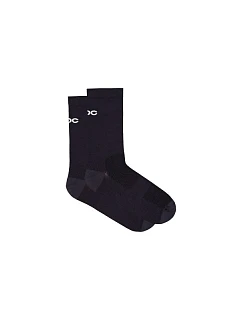 Cyklistické ponožky POC Cadence Road Long Socks, černé