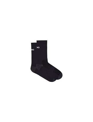 Cyklistické ponožky POC Cadence Road Long Socks, černé