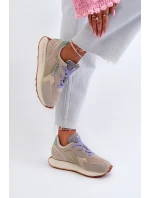 Dámské tenisky na platformě s paměťovou pěnou Big Star NN274681 béžové