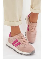 Dámské tenisky z přírodního semiše růžové Marceline