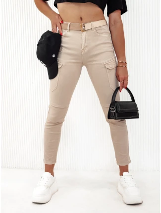 Dámské kalhoty LOVFASHION beige FashionStreet UY2115