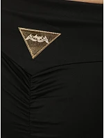 Dámské kalhoty s vysokým pasem, černé, FashionStreet SY0562 Dámské kalhoty s vysokým pasem, černé, FashionStreet SY0562