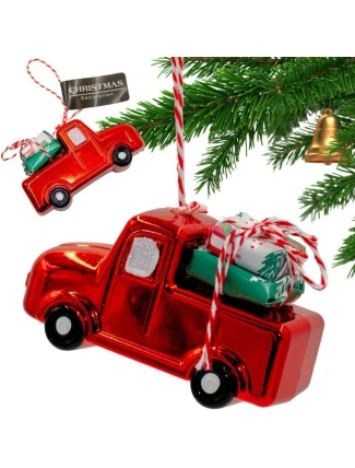 ZÁVĚSNÁ DEKORACE AUTO ČERVENÁ