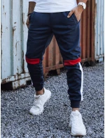 Pánské tepláky se stahovací šňůrkou tmavě modré UX4450