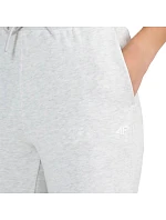 Dámské kalhoty 4F CAS F1659 cool light grey melange 4FWMM00TTROF1659 27M dámské