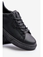 Pánské Tenisky Z Eko Kůže Big Star OO174021 Hi-Poly System Černé