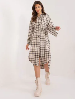 LK SK 509521 šaty.48 černá a béžová