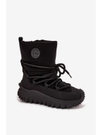 Dámské kožené sněhule na platformě Lee Cooper – černé