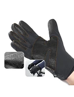 Protiskluzové zimní sportovní rukavice na telefon (velikost XL) - černé