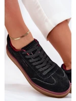 Semišové Dámské Tenisky Daniel Lopez SS2D4006 Černé