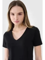 Dámské Slim fit tričko 4FWSS25TTSHF1990 20S Černá - 4F Dámské Slim fit tričko 4FWSS25TTSHF1990 20S Černá - 4F