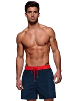 FashionStreet pánské tmavě modré a červené plavecké šortky SX2525
