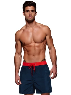 FashionStreet pánské tmavě modré a červené plavecké šortky SX2525