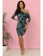 13-166 Sportovní šaty s kapsami a vázáním - 3D listy