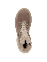 Boty Rieker s umělou kožešinou 70402-24 W RKR753