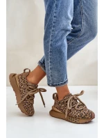 Dámské Zamszové Tenisky Na Platformě S Tlustým Šněrováním Panthera Artiker 55C0135 Hnědé Dámské Zamszové Tenisky Na Platformě S Tlustým Šněrováním Panthera Artiker 55C0135 Hnědé