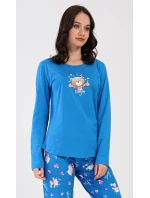 Dámské pyžamo dlouhé Méďa I love you