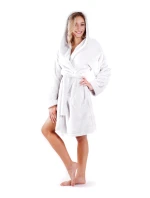 dámský župan Lilly extra s kapucí 3/4 one size Bílá