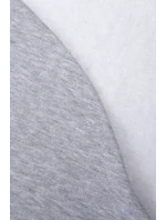 Zateplená mikina s dlouhými zády a kapucí šedá Zateplená mikina s dlouhými zády a kapucí šedá