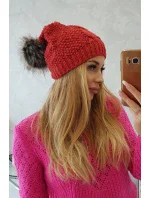 Fleecová čepice Sandra K210 raspberry Fleecová čepice Sandra K210 raspberry