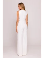 M866 Kombinéza s krajkovými panely - ecru